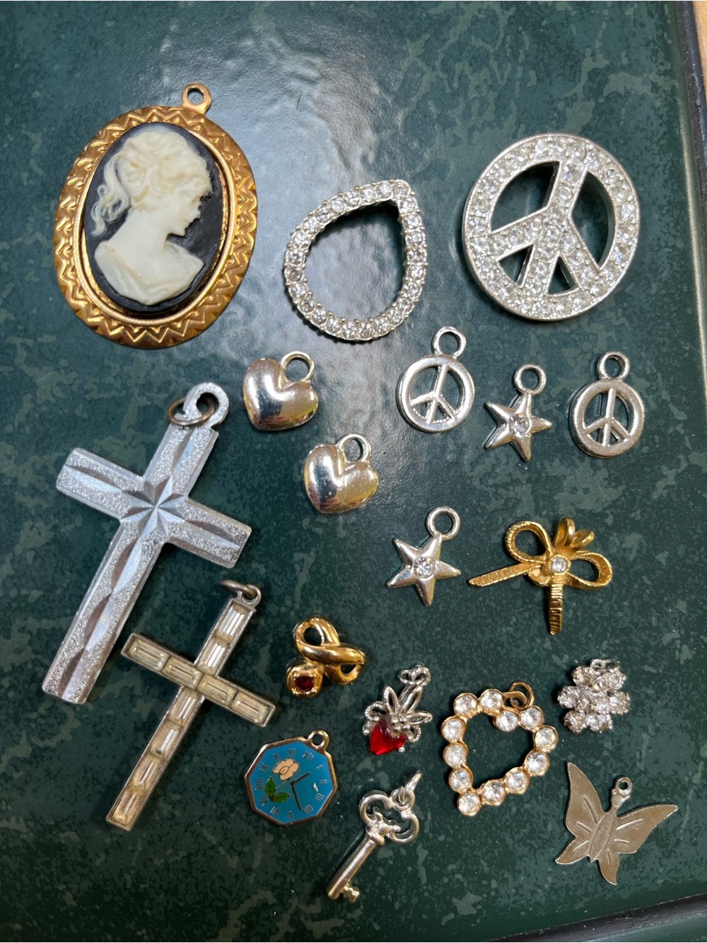 Vintage Pendants for necklaces or charm bracelets (19 pendants)